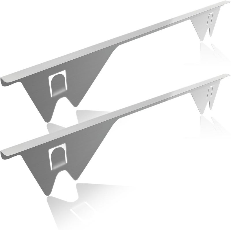 ALMCALS Upgrade 316 Stainless Steel Stove Gap Covers, 2 Pack Stove Gap Filler Stove Gap Guards Range Trim Kit Heat Resistant Oven Gap Filler Between Stovetop and Counter - Image 1